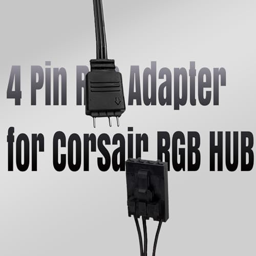 Adaptador RGB 4 Pin a 3 Pin para Corsair Commander Core miniatura 6