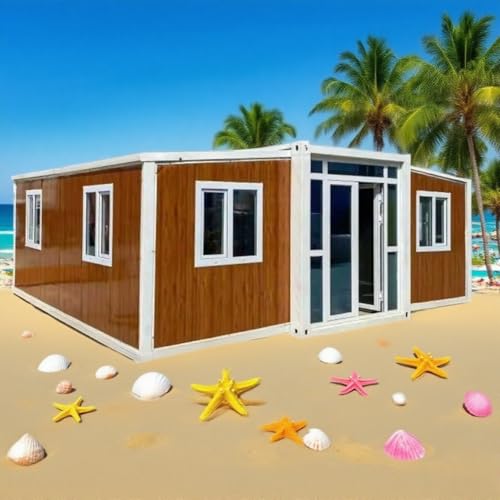 Casa de lujo prefabricada de 20 pies y 30 pies, contenedor plegable modular prefabricado para el hogar, comodidad y suficiente espacio para oficinas, alojamiento, estaciones médicas, hotel y villa de