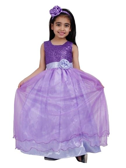 Image of Ripening Kids Sequined Ball-Gown for Your Little Princess's Birthday Celebration Girls' Dresses