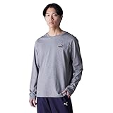 [PUMA] 68756703_ESS NO.1 ロゴ LS Tシャツ_ミディアム グレー ヘザー_M