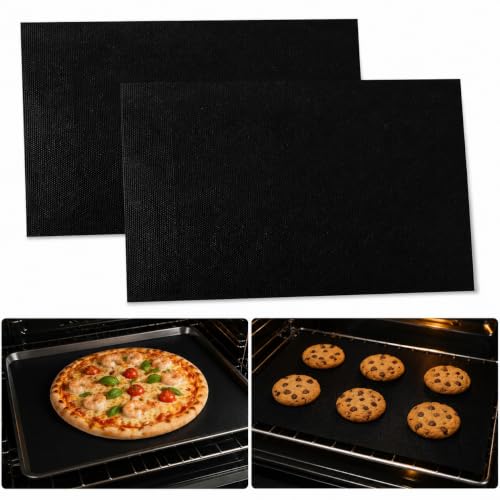 2 Piezas Protector Horno, 40 x 60 cm Alfombrilla para Horno de Teflón