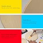 MEEDEN Round Wood Canvas Panels: 3/4" Deep 12" Dia Round Wooden Canvas Panel - Pack of 2 Cradled Wood Art Boards for Pouring Art, Crafts, Painting