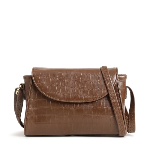 Image of Fastrack Croco Textured Brunch Sling Bag for Women, Girls and Ladies | Ladies Purse Handbag | Slings for Casual Carry | Faux Leather Sling with Adjustable Sling Strap