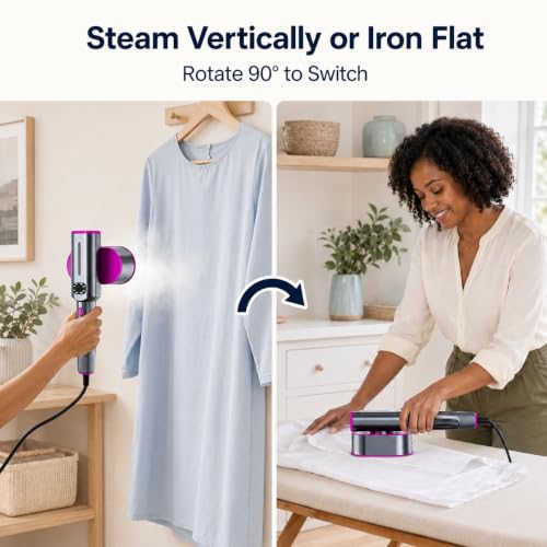NSYNSY Travel Steamer & Iron for Clothes, Portable Design, 1200W, 7 Modes - image 2