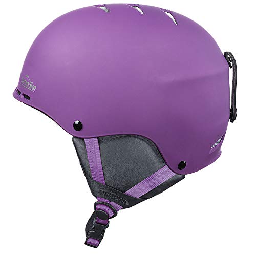 TurboSke Ski Helmet, Snow Helmet for Men, Women and Youth (L, Purple)