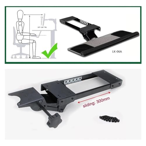 Support de plateau de clavier de bureau pour un espace informatique ordonné