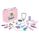 Learning Resources Pretend and Play Doctor Kit, Doctor Kit for Kids, Pink Doctor Costume, 19 Piece Set, Ages 3+
