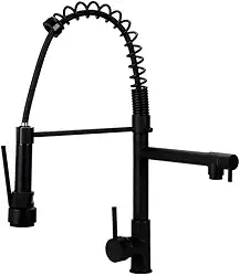 Pingoo.Casa, Torneira Para Cozinha, Misturador Monocomando, Gourmet, Com Duas Opções De Jato, Material Fosco Resistente À Corrosão, Volante Em Alavanca Com Abertura Mais Leve