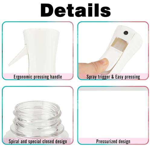 Image of Continuous Spray Bottle, 6.8OZ /200ML Hair Mister Spray Bottle, Fine Mist for Salons,Barber, Plants, Skin Care, Cleaning(Red Blue Gradient,1 Pack)