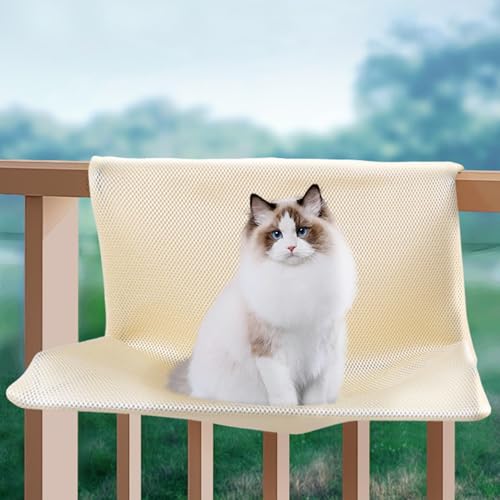 Cama suave con ventana para mascotas con soporte resistente y ajustable 7