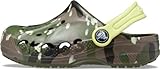 Crocs Unisex-Child Baya Graphic Clog, Army Green, 5 US Toddler