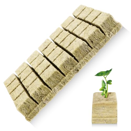 LURNODY 28 Stück Steinwolle Würfel, Steinwolle Anzucht, 3.6 x 3.6 x 4CM Rockwool Cube Eignen Sich für Bewurzelung, Erdlose Kultivierung Von Sämlingen Werkzeug für Die Hydrokulturbepflanzung LURNODY 28 Stück Steinwolle Würfel, Steinwolle Anzucht, 3.6 x 3.6 x 4CM Rockwool Cube Eignen Sich für Bewurzelung, Erdlose Kultivierung Von Sämlingen Werkzeug für Die Hydrokulturbepflanzung