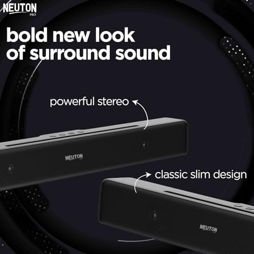 Image of NEUTON X BAR Wireless Bluetooth Soundbar, 40W RMS, Dual (52mm Driver & Passive Radiator), up to 4 Hours Playback, Built in Battery, BTv5.1 | USB | mSD | AUX