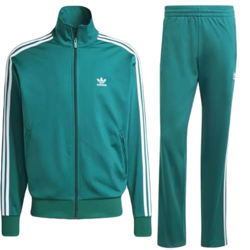 adidas(アディダス) オリジナルス アディカラー クラシックス ファイヤーバード トラックトップ ×パンツ 上下セット Lサイズ (チェスト93-96㎝ ウエスト79-82㎝) ジャージ セットアップ 国内正規品 IY9889×IY9895 グリーン