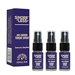 Shhhnoreless Anti Snoring Throat Spray - Snoring Aids for Men and Women, Anti Snore Solution to Stop Snoring, Snoring Relief Remedy for Better Sleep - 3 Pack