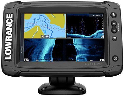 Elite-7 Ti2-7-inch Fish Finder with HDI Transducer, Wireless Networking, Real-Time Map Creation and Preloaded C-MAP US Inland Mapping …