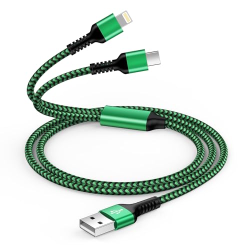 Cable Multi Chargeur 2 en 1, Cable USB Multi Embout [1.2M] Multip...