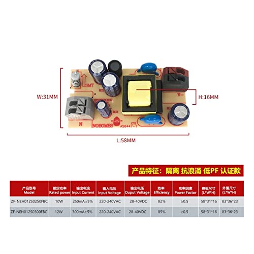 Driver LED 10W de corriente constante para panel plano y luz de techo 3