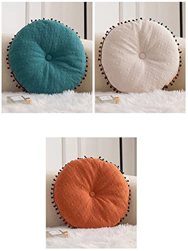 Lichenhao Round Cushion Ball Round Pillow Sofa Cushion Floor Pillow (Orange, 15.7In40Cm) #TOP6