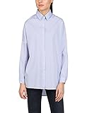 Blau Replay Damen W2864 .000.52042 Bluse, Mehrfarbig (White/Light Blue Stripe 10), X-Small