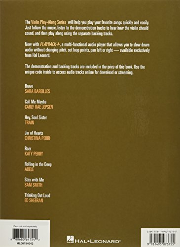 Pop Covers Violin Play-Along Volume 66 Book/Online Audio (Hal Leonard Violin Play-along, 66) - Image 2