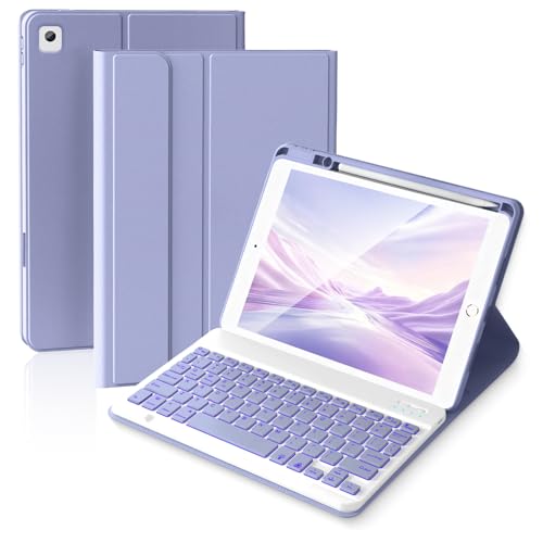 iPad ��9���� 2021 10.2�C���`�p �L�[�{�[�h�P�[�X �y���V���z���_�[�t�� ���C�����X ���O���\ �o�b�N���C�g�t���L�[�{�[�h iPad Pro 10.5�C���` / Air ��3����p �X�����t�H���I�J�o�[ iPad ��8���� / ��7����L