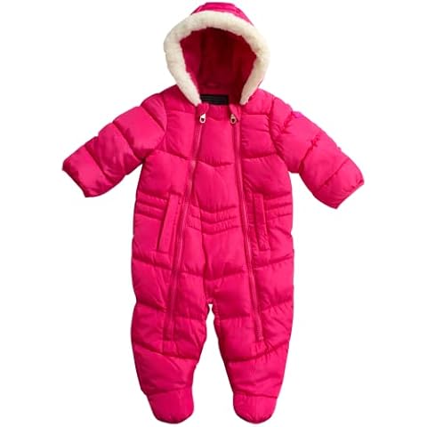 Steve Madden Quilted Baby Snowsuit with Hood Cover