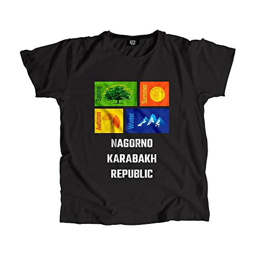 T-shirt Nagorno Karabakh vêtement noir mode streetwear manches courtes