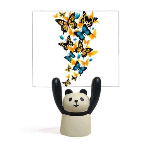 Coloré bleu jaune fleur pince mémo design et statuette de collection