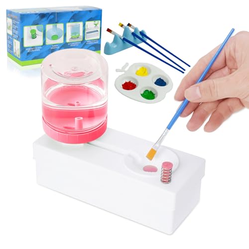 Kairsya Limpador de pincel de tinta e limpador de pincel de maquiagem com limpador de pincel de tint