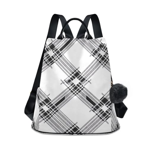 Mochila de tartán clásica para mujer ideal para paseos urbanos