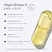 Ritual Omega 3 - Vegan - Science-Backed Dose of DHA & EPA Fatty Acids in 2:1 Ratio, Bioavailable, Brain and Heart Health Support, Minimal Burp-Back, Sustainably Sourced Microalgae, 30 Day Supply