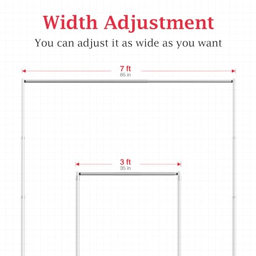 EMART 3ft-7ft Pipe and Drape Adjustable Crossbar for Backdrop Stand, Background & Curtain and Wedding Decor by EMART - Image 4