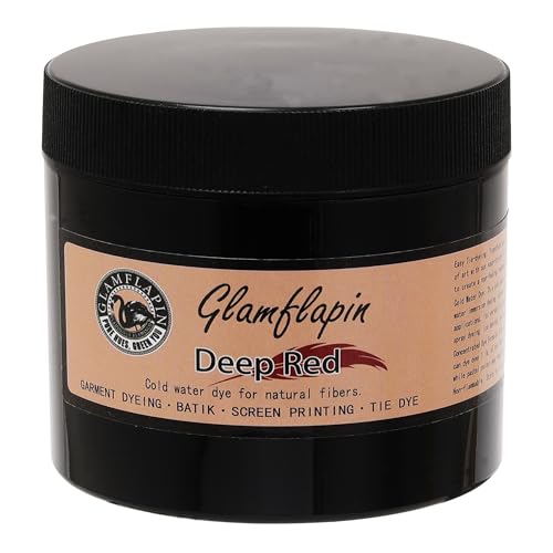 Glamflapin RX220 Tie Dye Powder - Deep Red - 8Oz Net Wt - Cold Water Fiber Reactive Dye cover