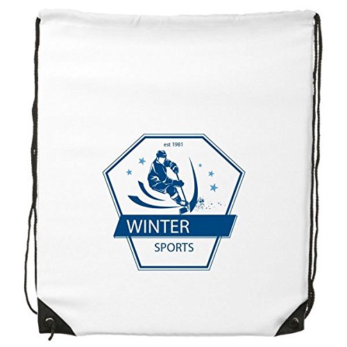 Sac à dos ski rétro à cordon léger pour transporter facilement vos affaires de neige
