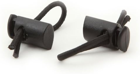 SPIbelt Race Bib Toggles ، إرفاق إلى Race Bib for Marathons ، 5k and 10k ، Black 2 Pairs