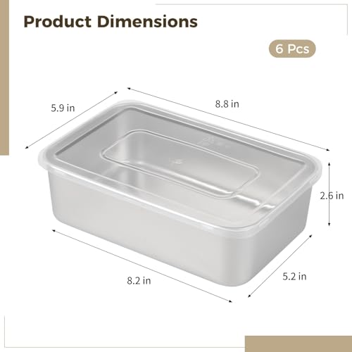 Moules à pain en acier inoxydable Homaisson avec couvercles pour une cuisson durable