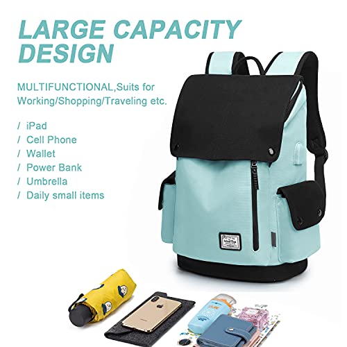 WindTook Laptop Backpack for Women Men Bookbag Travel Bag Work School College Girls Charging Port Suits 15 Inch Computer -Sky Blue