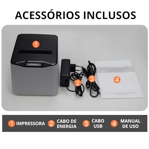 Impressora Não Fiscal Térmica 80mm Conexão Usb Cortadaor Guilhotina Bluetooth FN80H-UBT