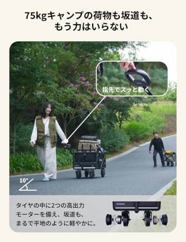 OUTISAN 電動キャリーワゴン&バッテリー付 e-Wagon Air の商品画像 3