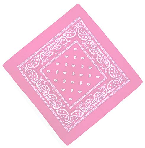 Unbekannt Bandana Kopftuch Halstuch Nickituch Biker Tuch Motorad Tuch verschied. Farben Paisley Muster, Rosa, ...