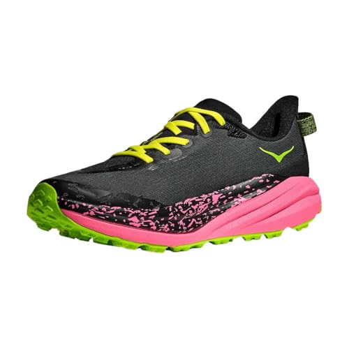 Hoka Men's Speedgoat 6 Black/Neon Rose 8.5 Medium
