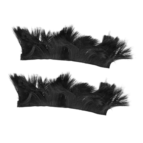 FUNOMOCYA Motorcycle Hair Pieces Snowboard Decorations Wig for Men's Cosplay Accessories