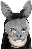 Forum Novelties Men's Plush Donkey Mask, Gray, One Size