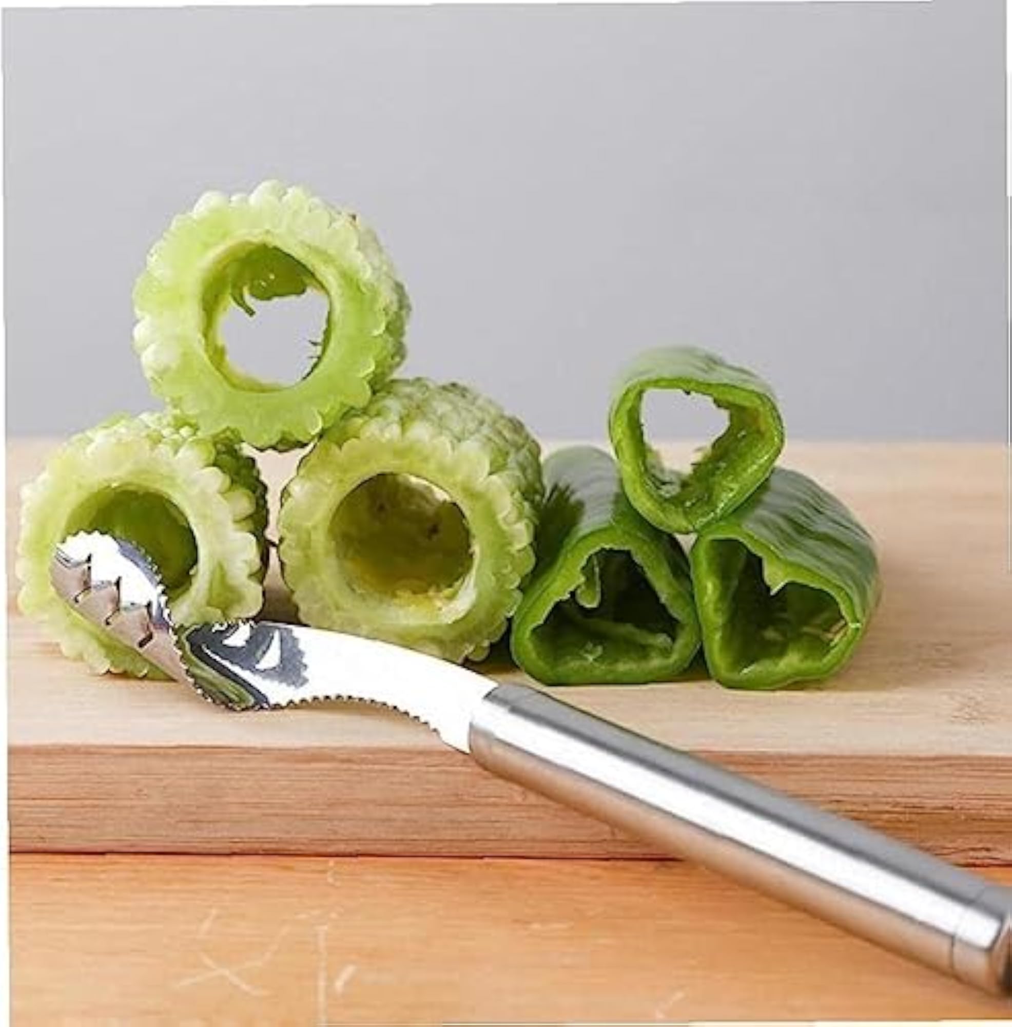 Stainless Steel Serrated Seed Remover, Multifunctional Kitchen Tool