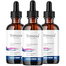 Trimova Metabolic Support Liquid Drops, Advanced Formula - Pack of 3 Bottles 90 Day Supply