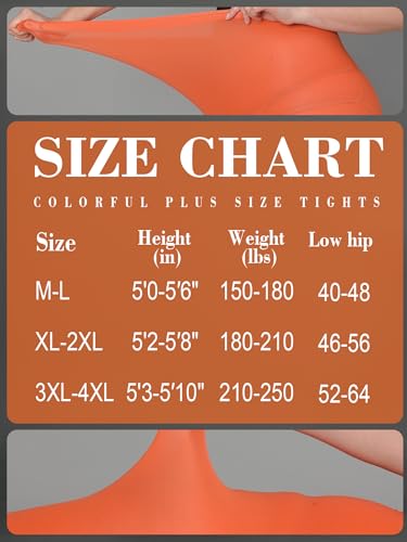 Image of HONENNA Queen Plus Size Tights Semi Opaque Control Top High Waist Stockings Nylons Pantyhose for Women 1X 2X 3X 4X 5X 6X