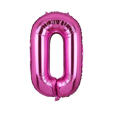40 Inch Jumbo Pink Alphabet Mylar Foil Helium Letter Balloons Single Bridal Shower Anniversary Celebration Graduation Single Birthday Party Decorations O Pink Cover