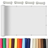 Sonnensegel, 1,7 x 2,4 m, wasserdicht, UV-Schutz, Baldachin, Windschutz für Balkon, Camping, Terrasse, Pergola, Granitfarbe, Outdoor-Schattenlösung