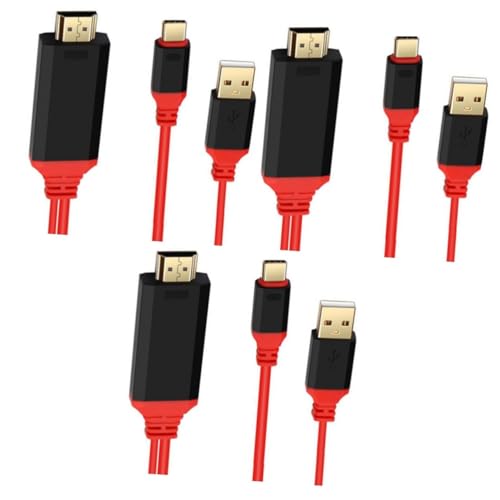 Cable Type C para conexiones Hd en oficina y hogar con este pack de 3 adaptadores ultra compatible